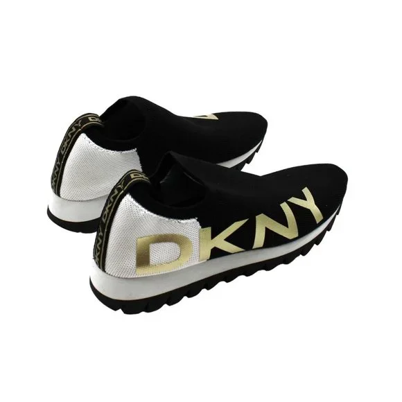 DKNY Women's Azer - Slip on Runner Sneakers in Black Size 8 - Picture 5 of 6